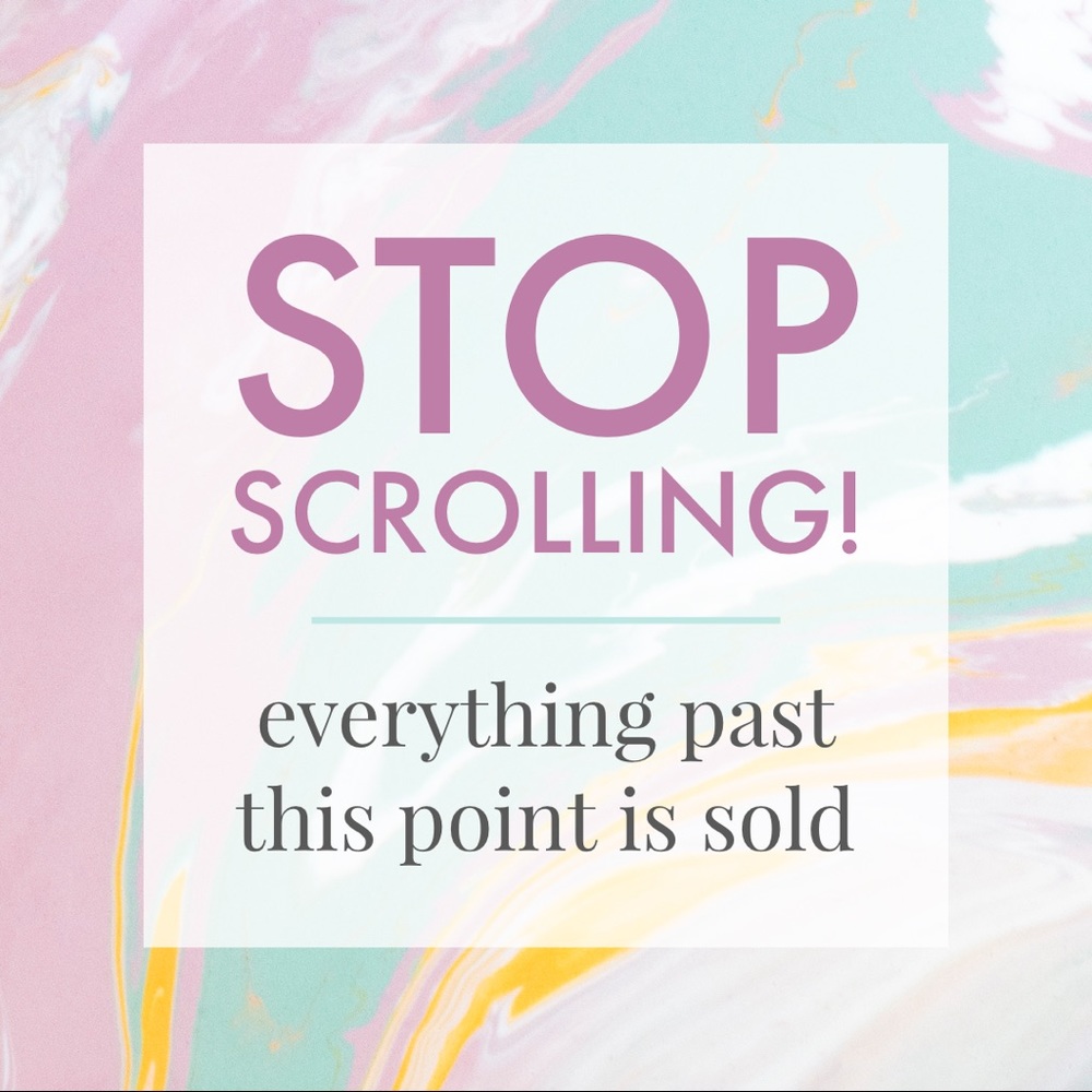 Items past this point are sold!